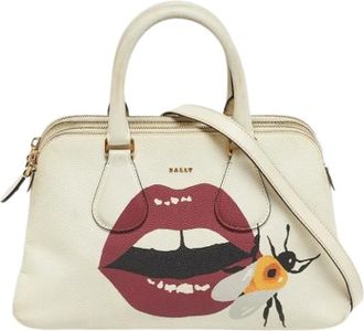 Bally Pre-owned Handbags, female, White, Size: ONE SIZE Pre-owned Leather Handbag