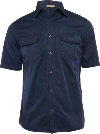 Bottega Veneta Camicia a maniche corte con tasche - Blu