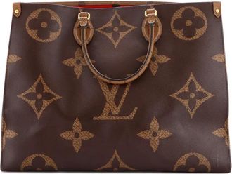Louis Vuitton Borsa tote OnTheGo Reverse Monogram Giant GM - Marrone
