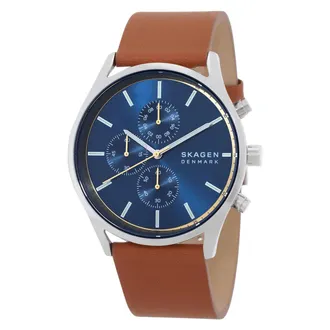 Skagen Holst Chronograph Quartz Blue Dial Mens Watch SKW6916