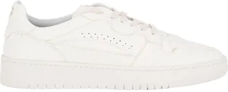 Eleventy White Super Soft Deerskin Leather Sneakers