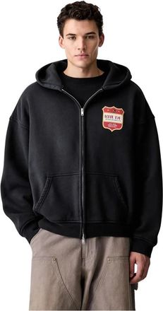Rhude Zip-throughs - Heren - Vesten met rits - Zwart - L - Hoodies & sweatvesten