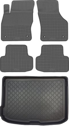 OEM Juego De Alfombrillas De Goma Para Coche Y Alfombrilla Para Maletero Para Audi A3 Iii 8v Hatchback (de Agosto De 2012 A Marzo De 2020)