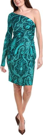 Etro One-Shoulder Wrap Dress
