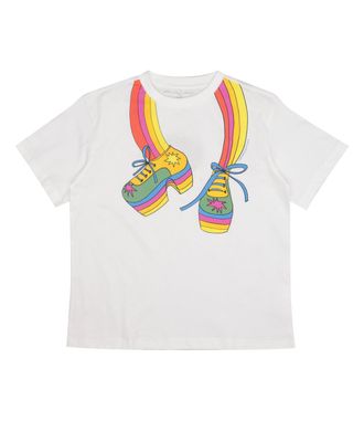 Stella McCartney Stella McCartney Kinder T-Shirts und Polos Elfenbein