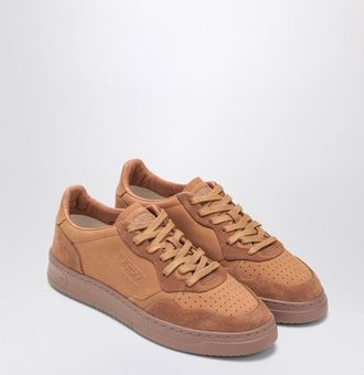 Autry Brown Medalist Sneakers In Nappa And Suede