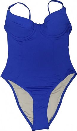 WeWoreWhat Womens Underwire One Piece Swimsuit In Royal Blue