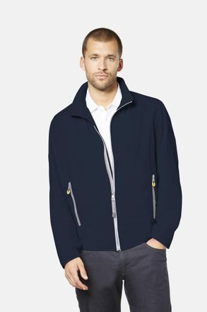 Bugatti Blouson BUGATTI, Herren, Gr. 54, blau (marine), 100% Polyester, regular fit, B&uuml;ndchen, Jacken Blouson, mit reflektierenden Details