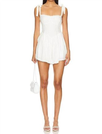 Show me your Mumu Regal Romper In White
