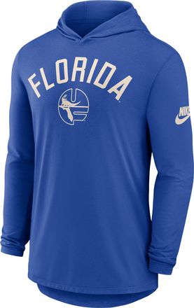 Nike Florida Legacy Arch Nike Mens Dri-FIT College Long-Sleeve Hooded T-Shirt in Blue | 01NB4EVUFV-3HJ