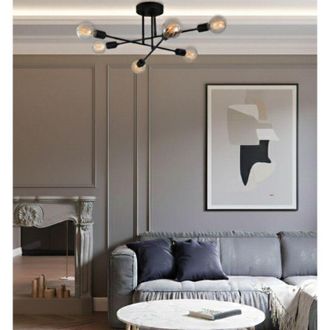 Dmora L&aacute;mpara Colgante Busalla, 521shn1132, Color Estructura, Clase Energ&eacute;tica, Negro