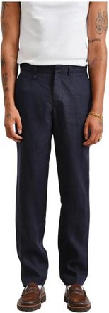 Wax London Chinos, male, Black, W30, Midnight Linen Alp Trousers