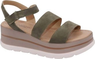 Eric Michael Womens Willow Wedge Sandal In Green