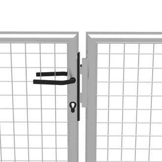 Berkfield Home Durable Garden Gate Galvanised Steel 415x225 cm Silver