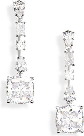Nadri Rockstars Cubic Zirconia Drop Earrings in Rhodium at Nordstrom Rack