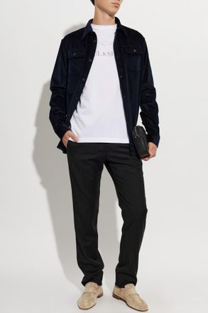 Paul & Shark Corduroy Shirt, Mens, Navy Blue