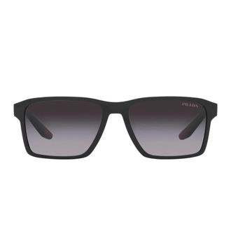 Prada Sporty Sunglasses with Black Frame and Gray Gradient Lenses - unisex - Prada - Sunglasses - Black - 58 MM - Accessories
