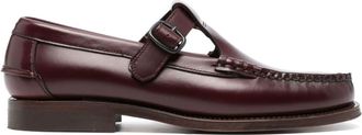 Hereu Alber almond-toe loafers - women - Calf Leather/Rubber/Calf Leather/Calf Leather - 36 - Red