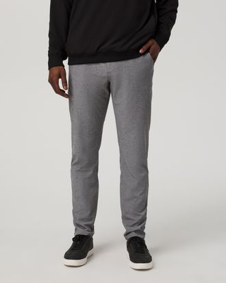 Vuori Clothing Aim Trouser Athletic Slim Fit 32 | Gull Grey Linen Texture | 28