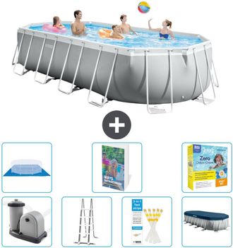 Intex Piscina Prism Frame Oval - 610x305x122 Cm - 8-piezas S546