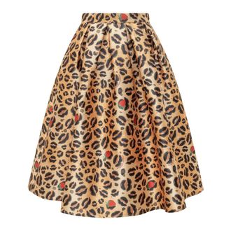 Alessandro Enriquez Short Skirts, female, Multicolor, Size: XS High-waisted Midi Skirt