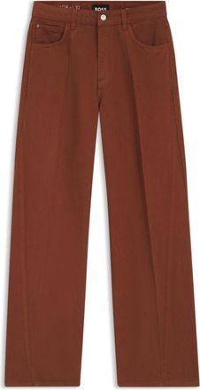 BOSS Relaxed-fit colored jeans in soft cotton blend