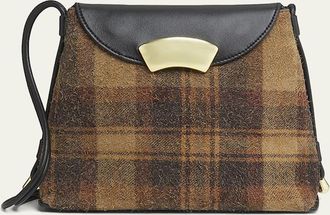 3.1 Phillip Lim ID Petite Soft Fuzzy Suede & Leather Shoulder Bag