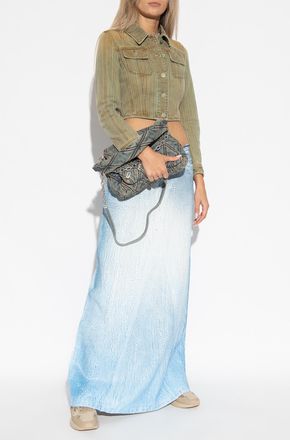 Diesel DE-PAGO-FSD1 Skirt, Womens, Blue