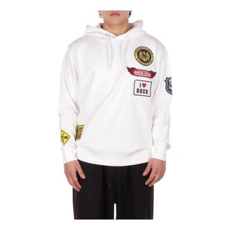 John Richmond Hoodies, male, White, Size: XL Hoodie