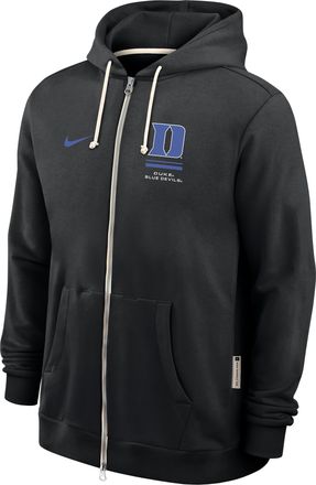 Nike Duke Sideline Standard Issue Nike Mens Dri-FIT College Full-Zip Hoodie in Black | 03AV00ADU-1FA
