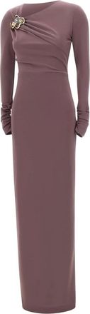 Rebecca Vallance Nala L/S Jurk - Dames - Avondkleed - Paars - L - Kleedjes
