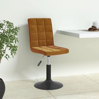 vidaXL Vidaxl - Sillas De Comedor Giratorias 6 Uds Terciopelo Marr&oacute;n