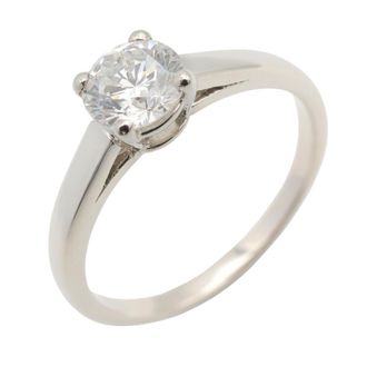 Bulgari Silver Clear Platinum 950 Band Ring (Pre-Owned)