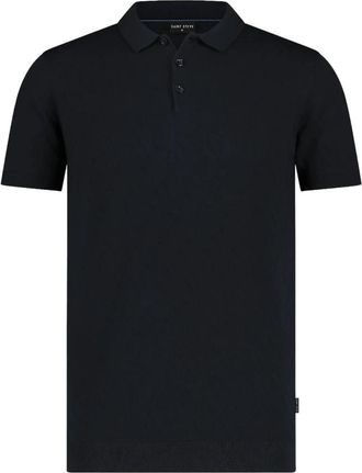 Saint Steve Teije Polo Shirt Klassieke Stijl - Heren - Polos - Blauw - M - Katoen - Tops