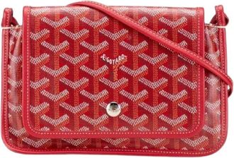 Goyard Pre-owned Cross Body Bags, female, Red, Size: ONE SIZE Pre-owned Plastic Shoulder Bag