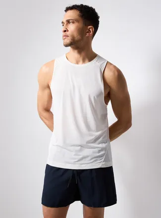 Salomon Mens SHAKEout micro-mesh casual tank top