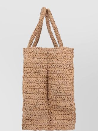 Aspesi textured weave tote bag