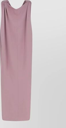 Balenciaga midi sack dress silk wool sleeveless