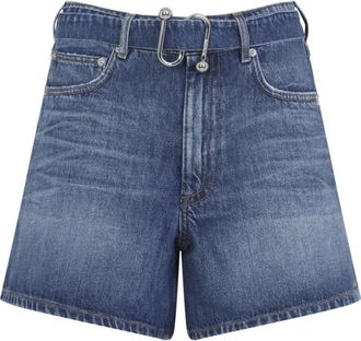 Sportmax Fiesta Denim Shorts - Dames - Denim shorts - Blauw - 2XS - Denim - Korte Broeken