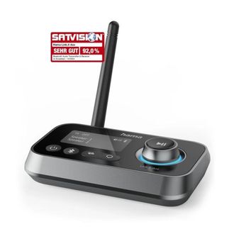 Hama Adaptador Bluetooth Hama Link.it Duo Transmisor Receptor Jack 3.5mm Usb-c 1m Lcd Controles