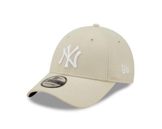 New Era NY Basecap Beige 9Forty gebogener Schirm Cappie Kappe verstellbar New York Yankees - One-Size