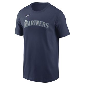 Nike Seattle Mariners Fuse Wordmark Nike Mens MLB T-Shirt in Blue | N19944BMVR-0U5