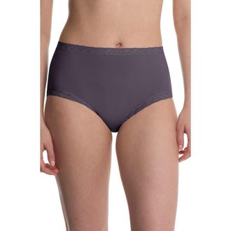 Natori Bliss Stretch Cotton Full Briefs in Greystone at Nordstrom, Size Medium