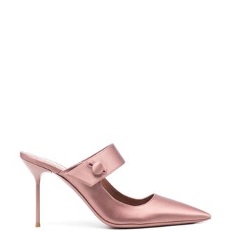 PARIS TEXAS Heeled Mules, female, Pink, Size: 11 US Lidia Mule