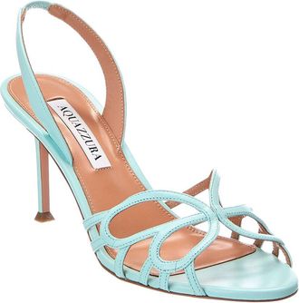 Aquazzura Hula 75 Leather Slingback Sandal