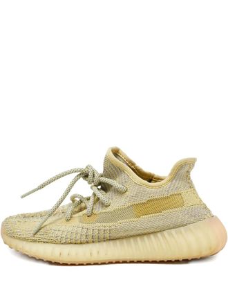 Yeezy by Kanye West pre-owned Boost 350 V2 knit lace-up sneakers - Yellow