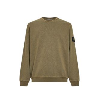 Stone Island Ribbed Logo-patch Sweatshirt