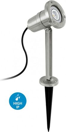 Eglo Eglo - Luce Con Picchetto Esterno Moderno Nema Acciaio Argento Led