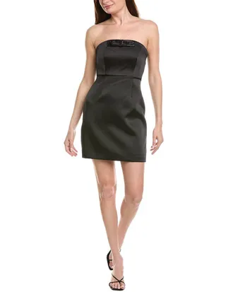 Milly Milly Robin Duchess Satin Bow Mini Dress