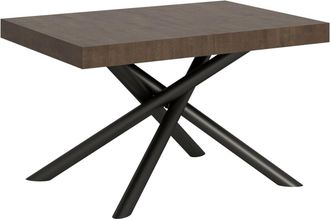 Itamoby Mesa extensible 90x130/234 cm efecto madera nogal, hierro